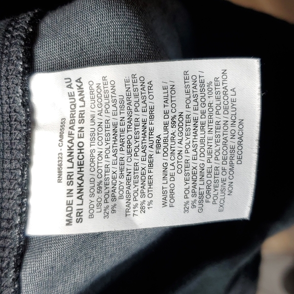 Nike leggings tighs capri burnout striped gray black womens mid rise size small - Picture 6 of 9